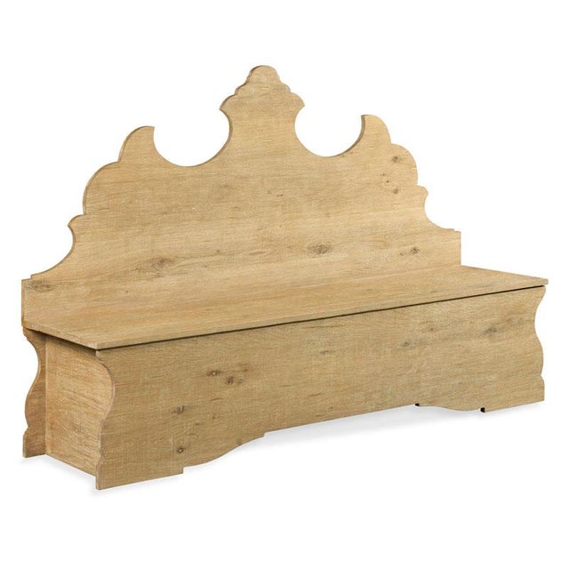Baroque Woodbridge Furniture Folk Storage Bench For Sale - Image 3 of 3