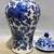 Chinoiserie 1970s Blue and White Qilin Floral Porcelain Ginger Jar, Chinoiserie Lidded Urn For Sale - Image 3 of 8