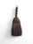 Antique hand broom from the late 19th to early 20th century, featuring natural bristles bound with wire and a turned...