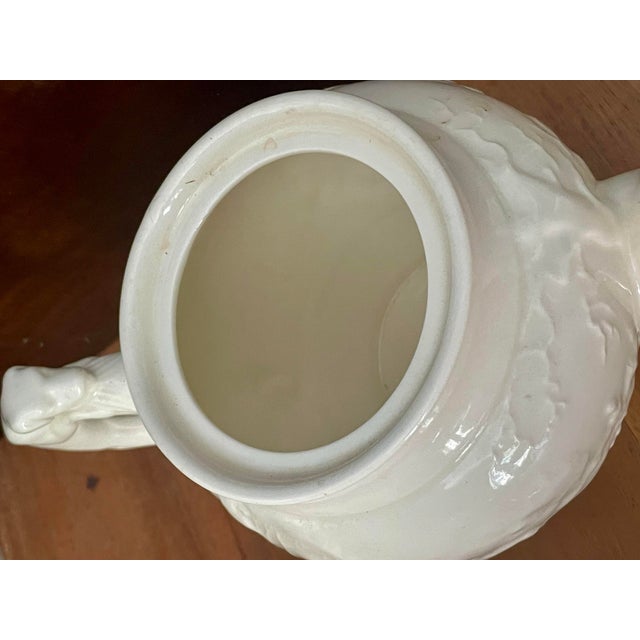 Mid 20th Century Wedgewood Devonshire Off-White Embossed Neoclassical Hunting Scene Teapot For Sale - Image 10 of 11