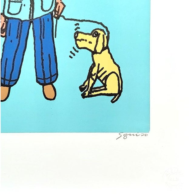 Antonio segui famille maïdana (portrait de famille), 2019 original lithograph printed in 2019 at the métairie bruyère on...