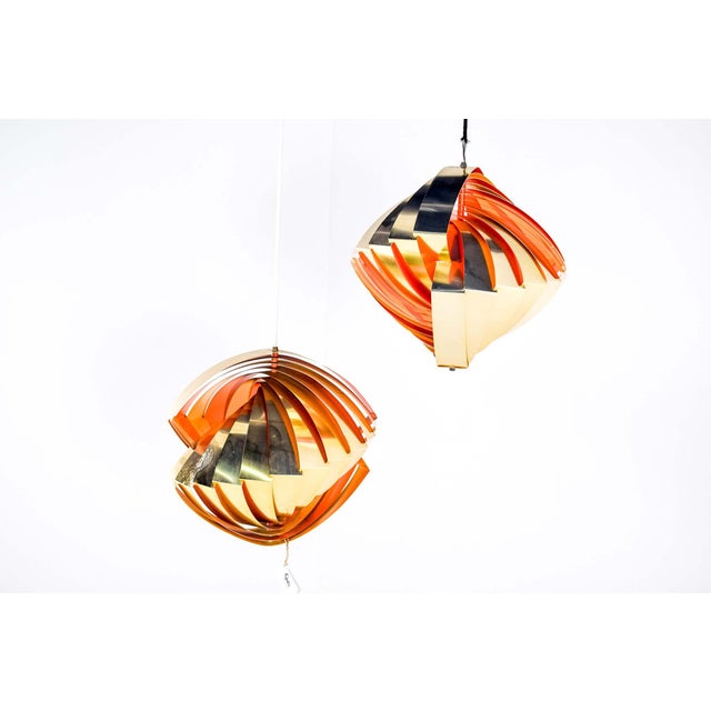 Konkylie Pendant Lamp by Louis Weisdorf for Lyfa, 1960, Set of 2 For Sale - Image 11 of 14
