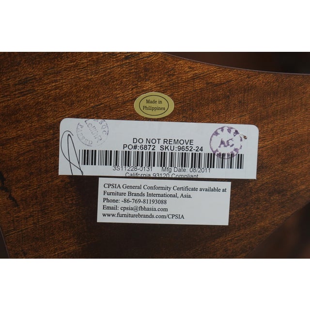 Theodore Alexander Round Inlaid Neoclassical Lamp Table For Sale - Image 14 of 14