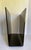 Vintage Modern Smoked Gray Lucite U-Shaped Record & Magazine Rack For Sale - Image 4 of 12