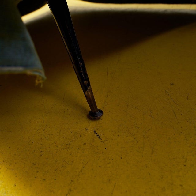 Textile Blue Velvet Sofa and Armchair, Set of 2 For Sale - Image 7 of 9