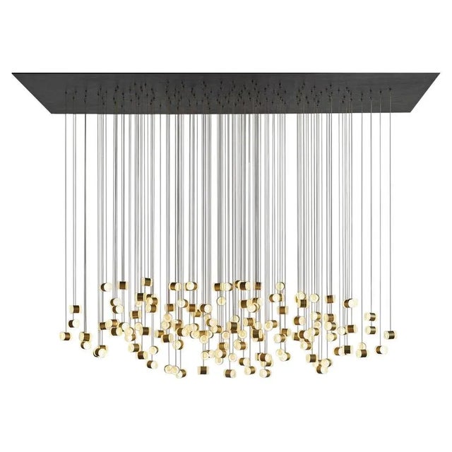 Metal Cream Light Chandelier by Llot Llov For Sale - Image 7 of 7