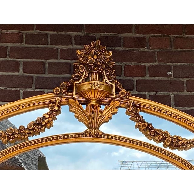 1980s Italian Baroque Gold Beech Mirror Wall 1pc For Sale - Image 10 of 12