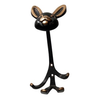 Austrian Bronze Coat Hooks by Walter Bosse, 1960s For Sale