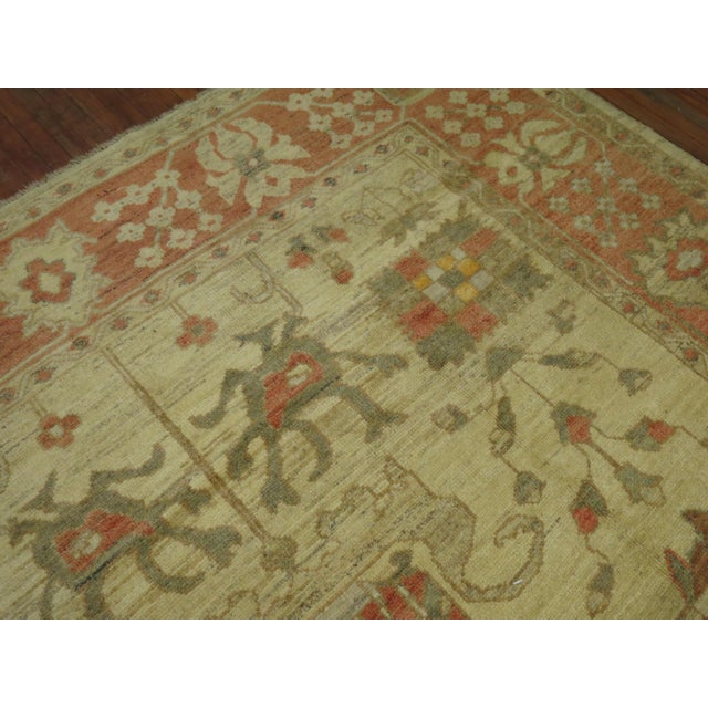 Vintage Zabihi Collection Inspired Turkish Oushak - 9'10" x 11'9" For Sale - Image 10 of 12