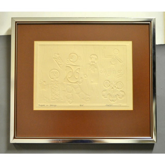 Feigen Mixed Media Superb Multi-Dimensional Wall Art Titled Puppets on Strings For Sale In Miami - Image 6 of 13