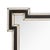 Mid-Century Modern Mid-Century Etruscan Key Form Segmented Umber Lacquered & Giltwood Lined Mirror For Sale - Image 3 of 9