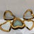 1990s 1990s Annieglass Heart Gilt Glass Plates - Set of 12 For Sale - Image 5 of 10