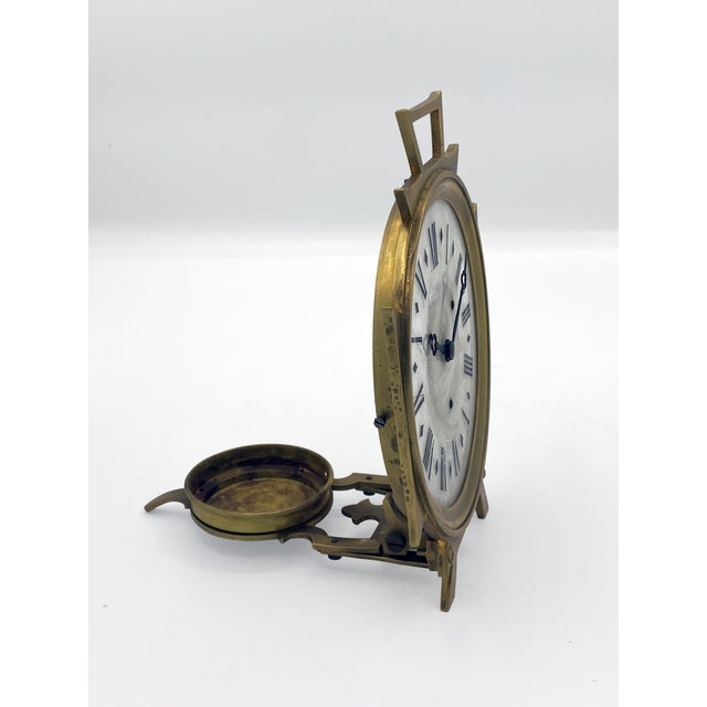 Antique Hand-Wound Night Clock, 1890s For Sale - Image 3 of 10