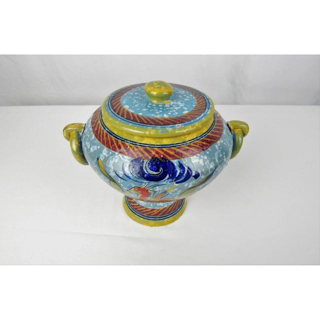 Mid-Century Italian Jar & Lid For Sale - Image 4 of 12