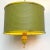 Regency Yellow and Green Cane Pineapple Pendant Lamp For Sale - Image 9 of 9