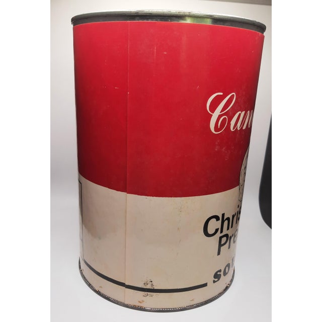 American XXL Promo Candpells Christmas Present Santa Soup Can Rare For Sale - Image 3 of 12