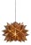 Nova Pendant in Medium Brown & Dark Bronze Flat Round Canopy For Sale
