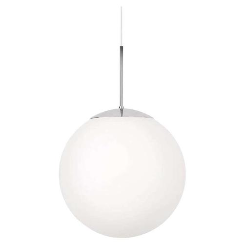 Not Yet Made - Made To Order Scandinavian Opaline Glass Glob Ceiling Lamp in Chrome Finish from Konsthantverk For Sale - Image 5 of 7