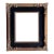 Vintage Carved Gilt & Black Picture Frame, Dark Antique Gold Finish, Fits 8x10 For Sale