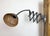 Metal Grey Industrial Gooseneck Scissor Wall Lamp from Elektroinstala, 1960s For Sale - Image 7 of 18