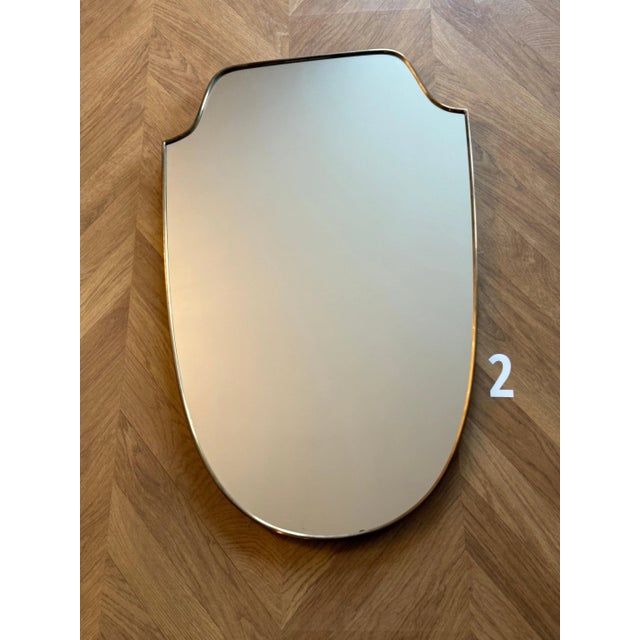 Vintage Mirror in Gilded Brass, 1950s For Sale - Image 17 of 18