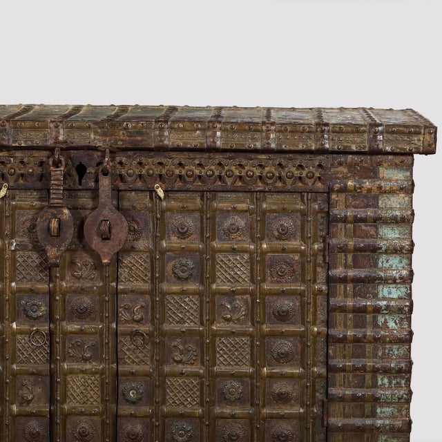 Once a traditional storage chest in Rajasthan, this antique pitara has been reworked into a beautifully proportioned...