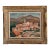 1940s France Green Canvas Painting For Sale