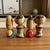 Vintage Japanese Kokeshi Dolls-Set of 4-Miniature Hand Painted Wood-Japan- MCM For Sale - Image 10 of 11