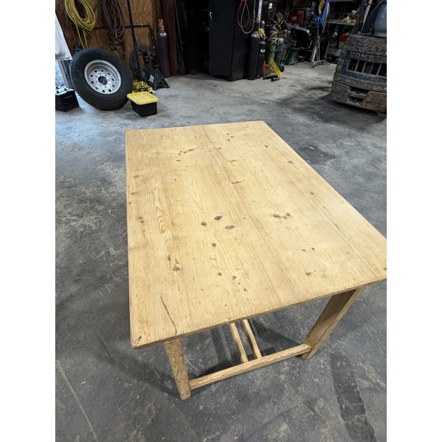 18th Century 19th Century Pine Side Table Desk For Sale - Image 5 of 15