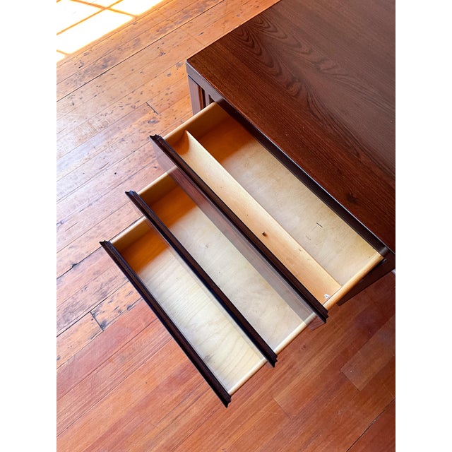 Mid 20th Century Rosewood Executive Desk Attributed to Omann Jun Møbelfabrik For Sale - Image 11 of 13