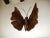 Brutalist Midcentury Italian Brutalist Wrought Iron Butterfly Sconce For Sale - Image 3 of 12