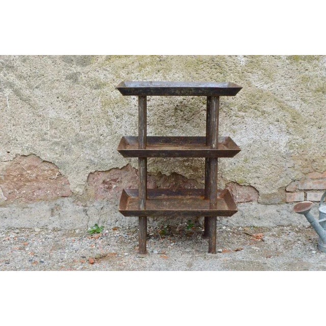 Vintage Industrial Work Table, 1940s For Sale - Image 10 of 10