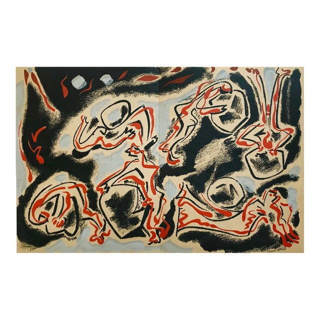 Andre Masson Original Lithograph 9 Mourlot Freres 1962 For Sale