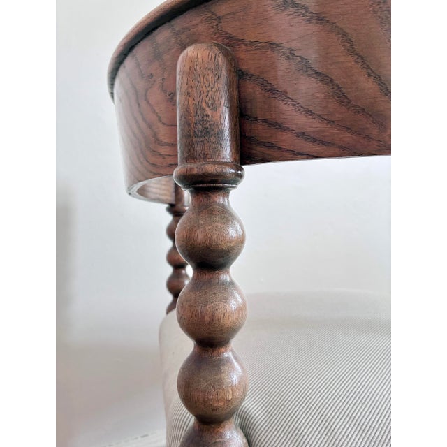 Pair of Antique Edwardian Bobbin Corner Chairs, English 1900 For Sale - Image 12 of 18