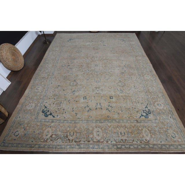 Vintage Persian Hand-Knotted area rug is a semi-antique vintage area rug. The '70s Eastern region of Anatolian's unique...