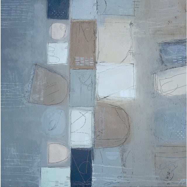 Winter Shifts Contemporary Abstract Painting by Patricia McParlin For Sale