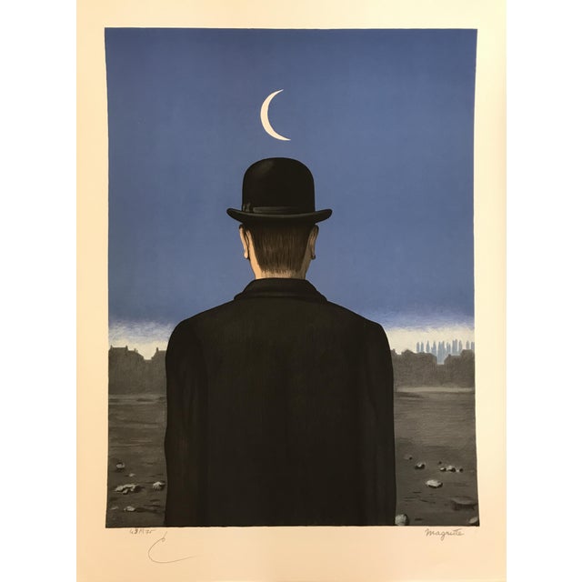 René magritte (after) the schoolteacher lithograph printed in paris in 2010, on 100% cotton pure rag paper, bfk rives, 300...