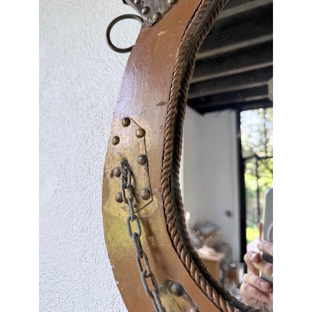 Brutalist Handcrafted Horse Mirror, 1950s For Sale - Image 15 of 18