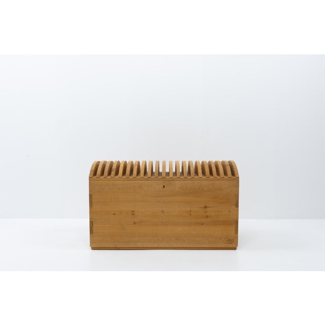 Mid-Century Modern Trunk by Mario Ceroli for Poltronova, Italy, 1970s For Sale - Image 3 of 12
