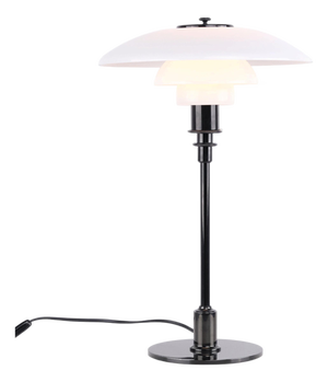 Model PH 3/2 Table Lamp in Black Metallised Brass attributed to Poul Henningsen for Louis Poulsen