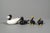 Black Porcelain Ducks in Black & White, 1970s, Set of 4 For Sale - Image 8 of 14