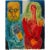 A rare Fauvist painting "Matisse and His Muse" by known listed Russian artist Adolf Shestakov. Oil on board. Signed and...