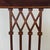 19th Century Antique English Edwardian Mahogany Desk Armchair in Velvet, 1890s For Sale - Image 5 of 17