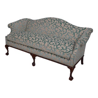 Hickory Chair Co Chippendale Mahogany Ball & Claw Sofa For Sale
