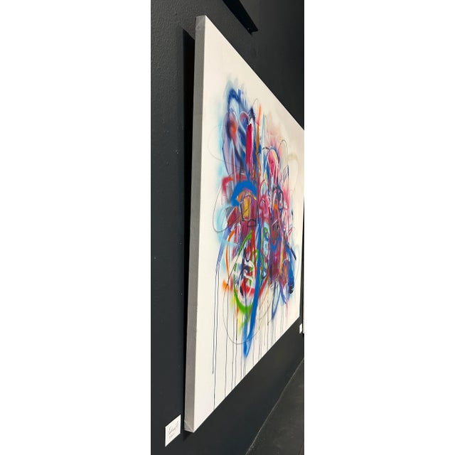 Abstract "Tantrum 70" Contemporary Original Abstract Expressionist Painting by Kymm Swank For Sale - Image 3 of 3