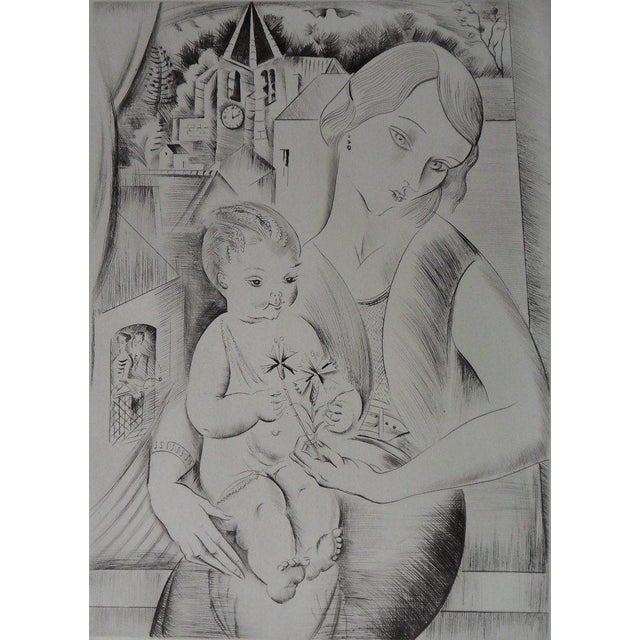 Mily Possoz, Mother and Her Child, Engraving For Sale - Image 8 of 8