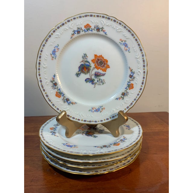 Set of 5 Royal Limoges Persan Rouge appetizer / bread and butter dishes, set of 5. Made in France. All are in perfect...