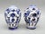 Blue Vintage Blue & White Delft-Style Ceramic Salt & Pepper Shakers – Dutch Country / Traditional For Sale - Image 8 of 8