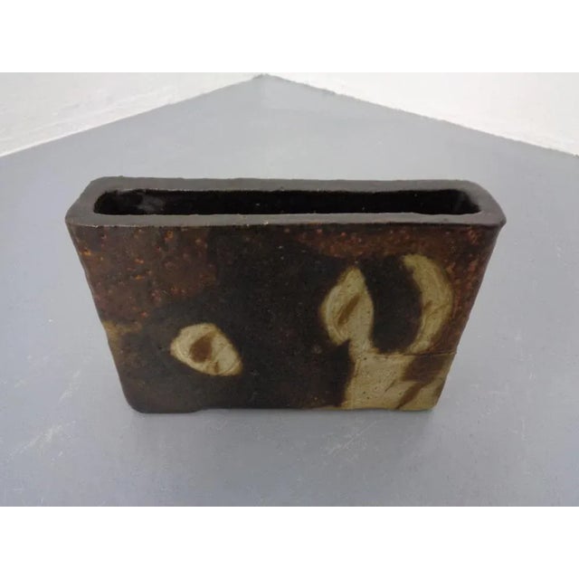 Ceramic Vintage Glazed Studio Ceramic Vase from Trille Jørgensen, Denmark, 1970s For Sale - Image 7 of 14