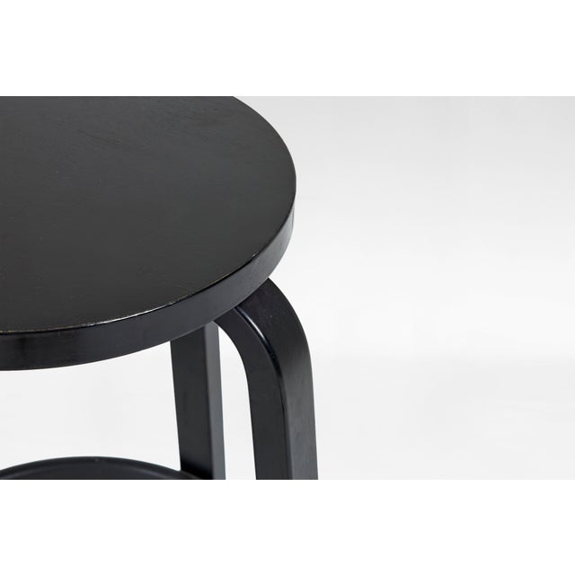 Artek Model 64 Bar Stools by Alvar Aalto for Artek, Finland, 1930s, Set of 4 For Sale - Image 4 of 5